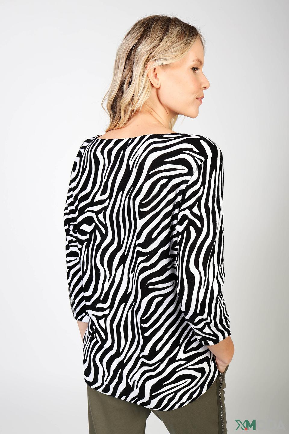 Пуловер Monari принт зебра