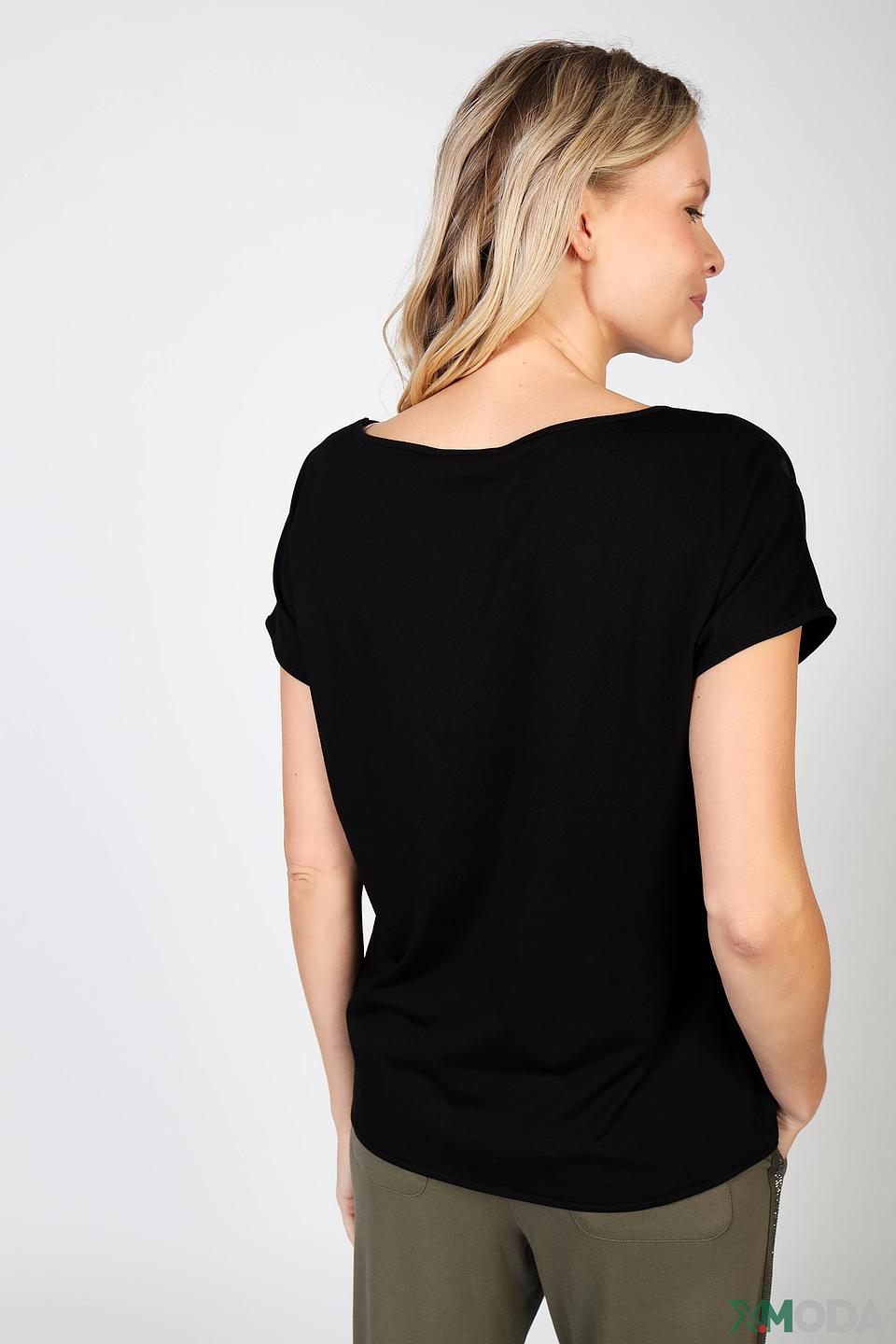 Блуза Monari с принтом чёрная