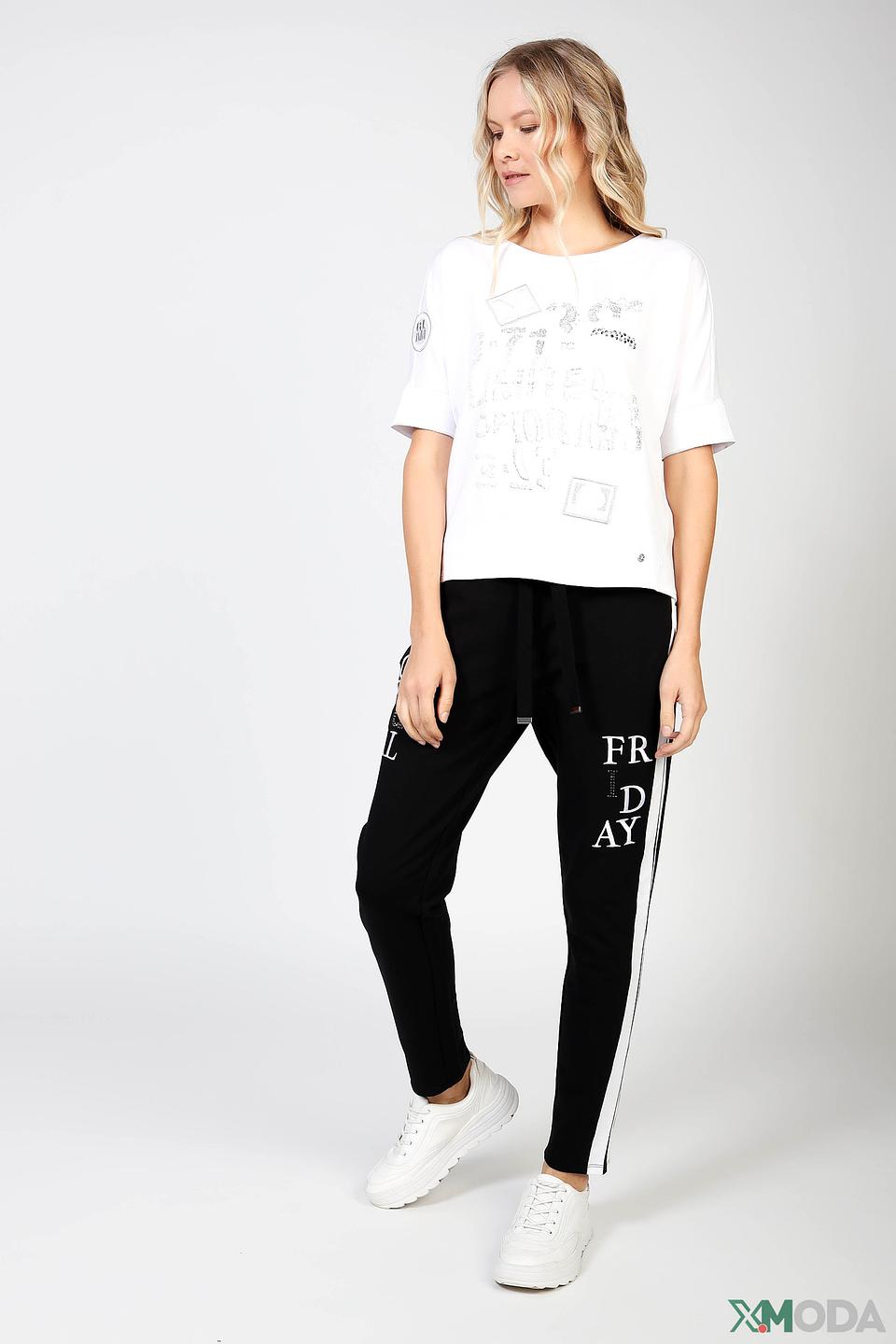 Футболка Monari с принтом белый