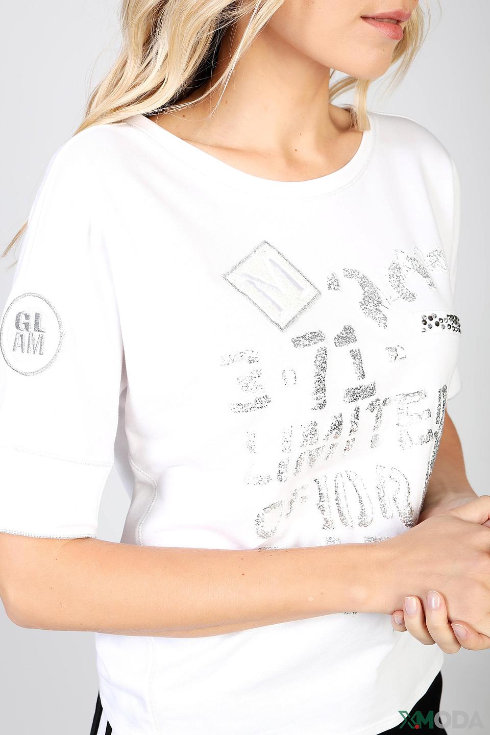 Футболка Monari с принтом белый