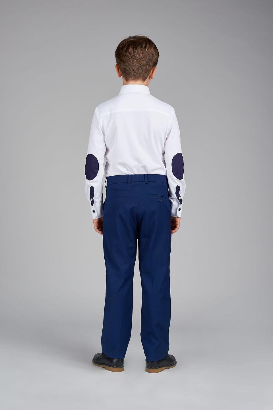 Рубашка Choupette белая с тёмными пуговицами и налокотниками