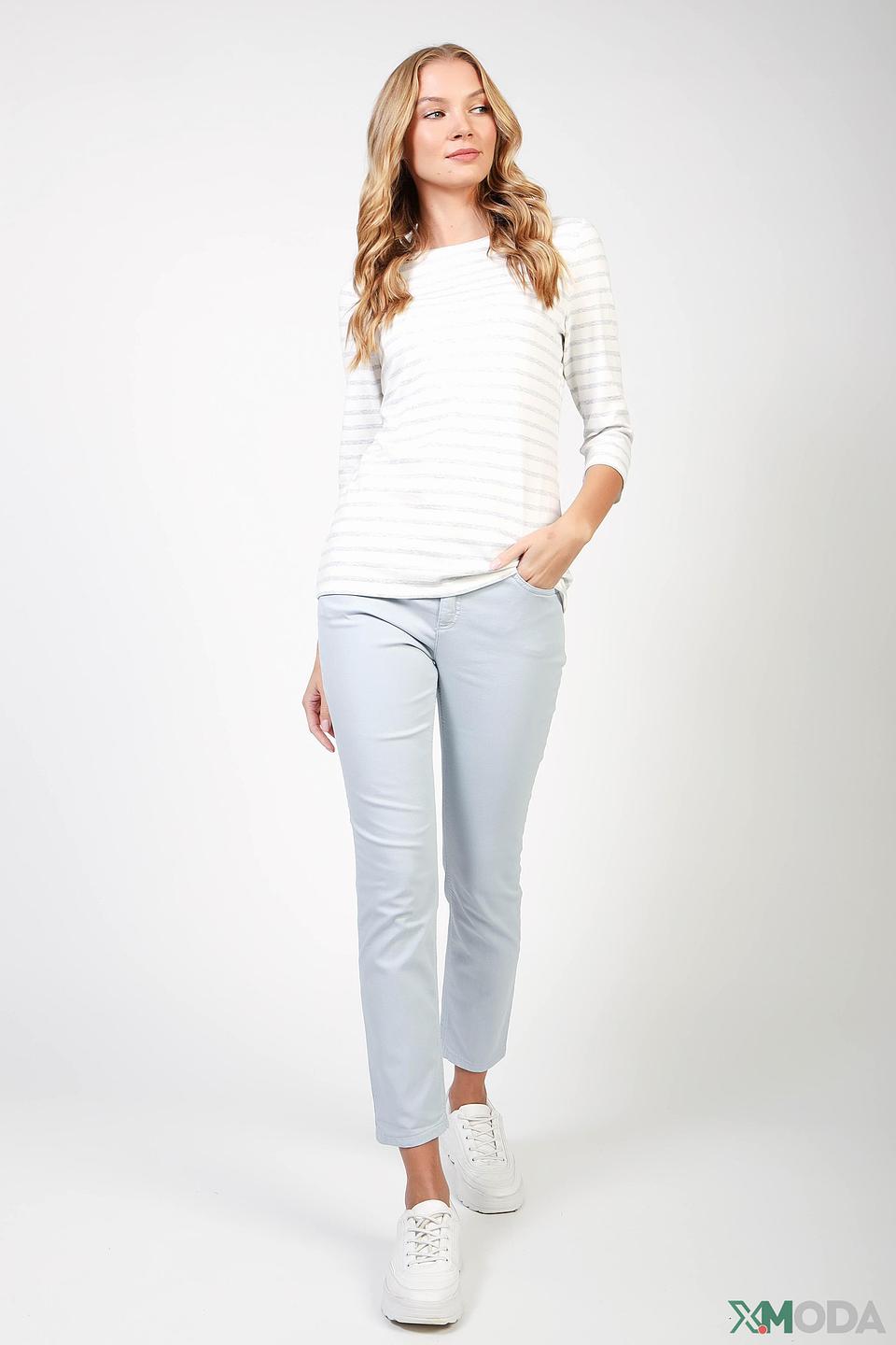 Брюки Oui голубые Slim Fit