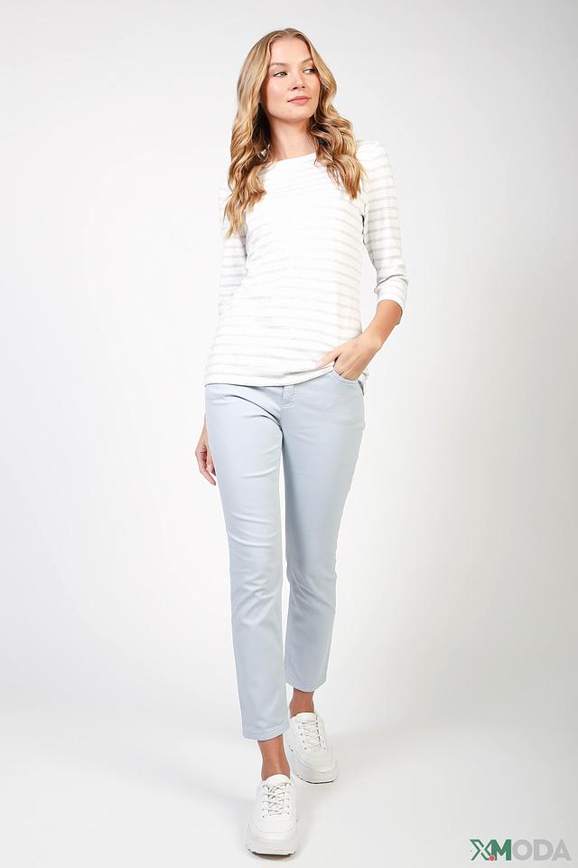 Брюки Oui голубые Slim Fit