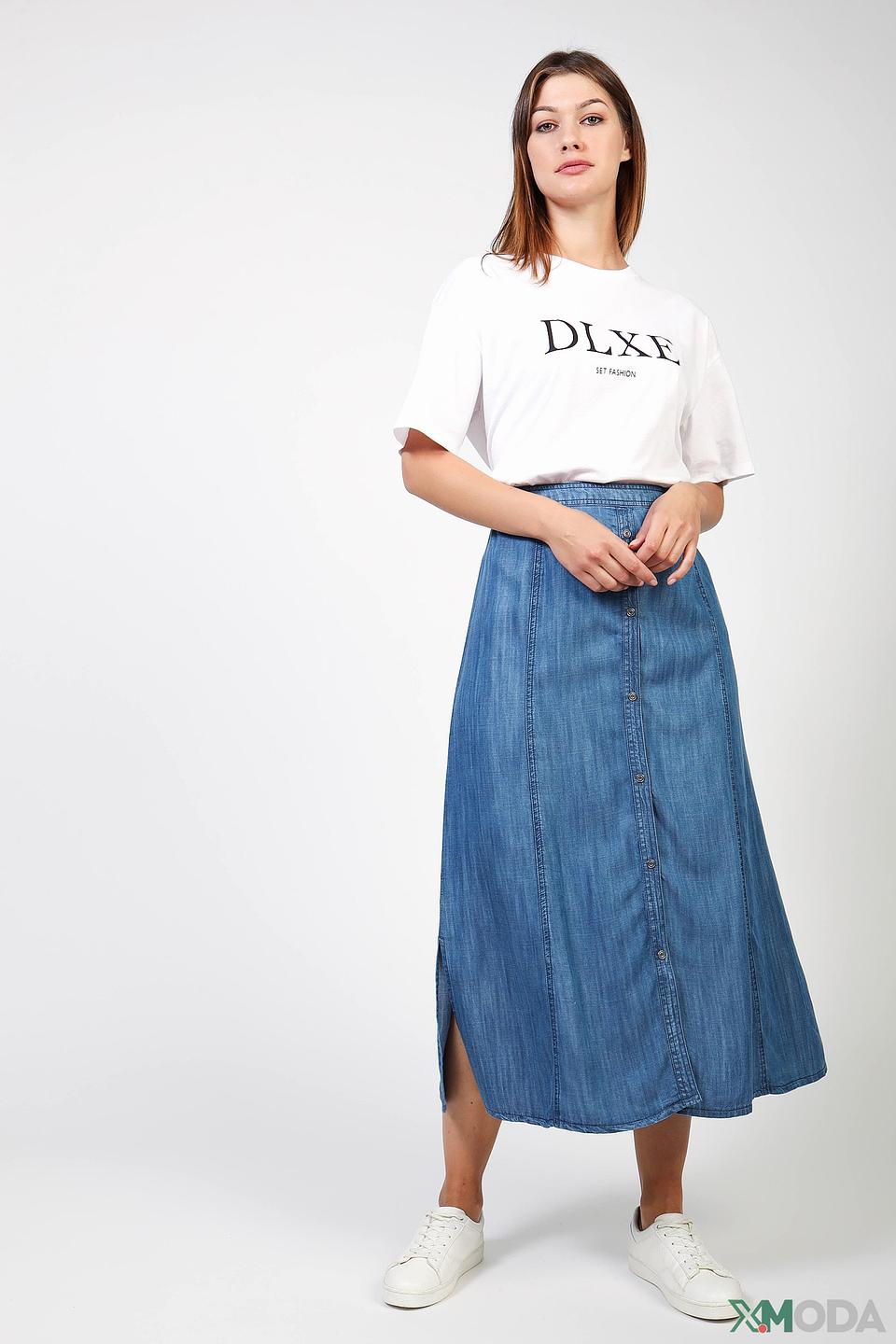 Юбка джинсовая Lebek синяя