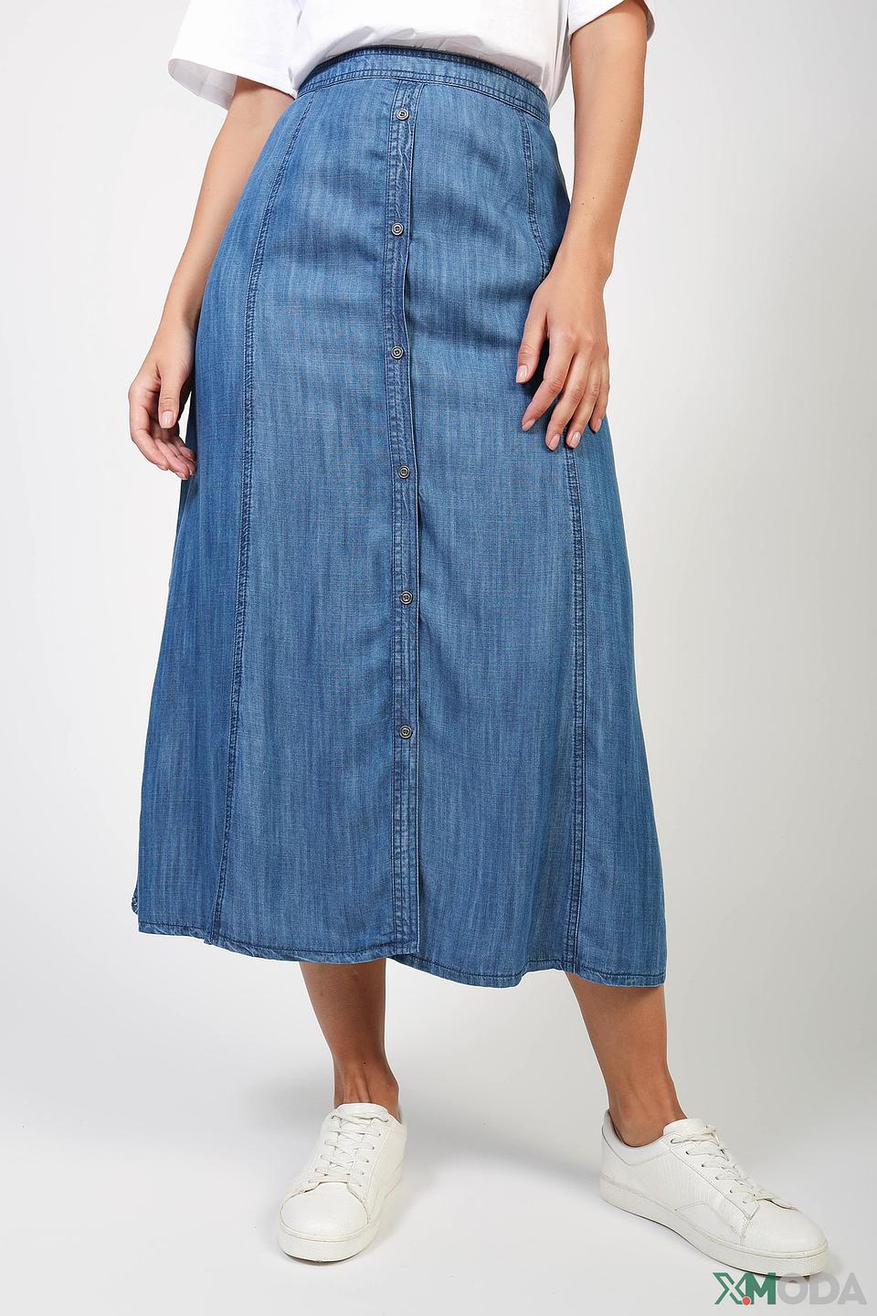 Юбка джинсовая Lebek синяя