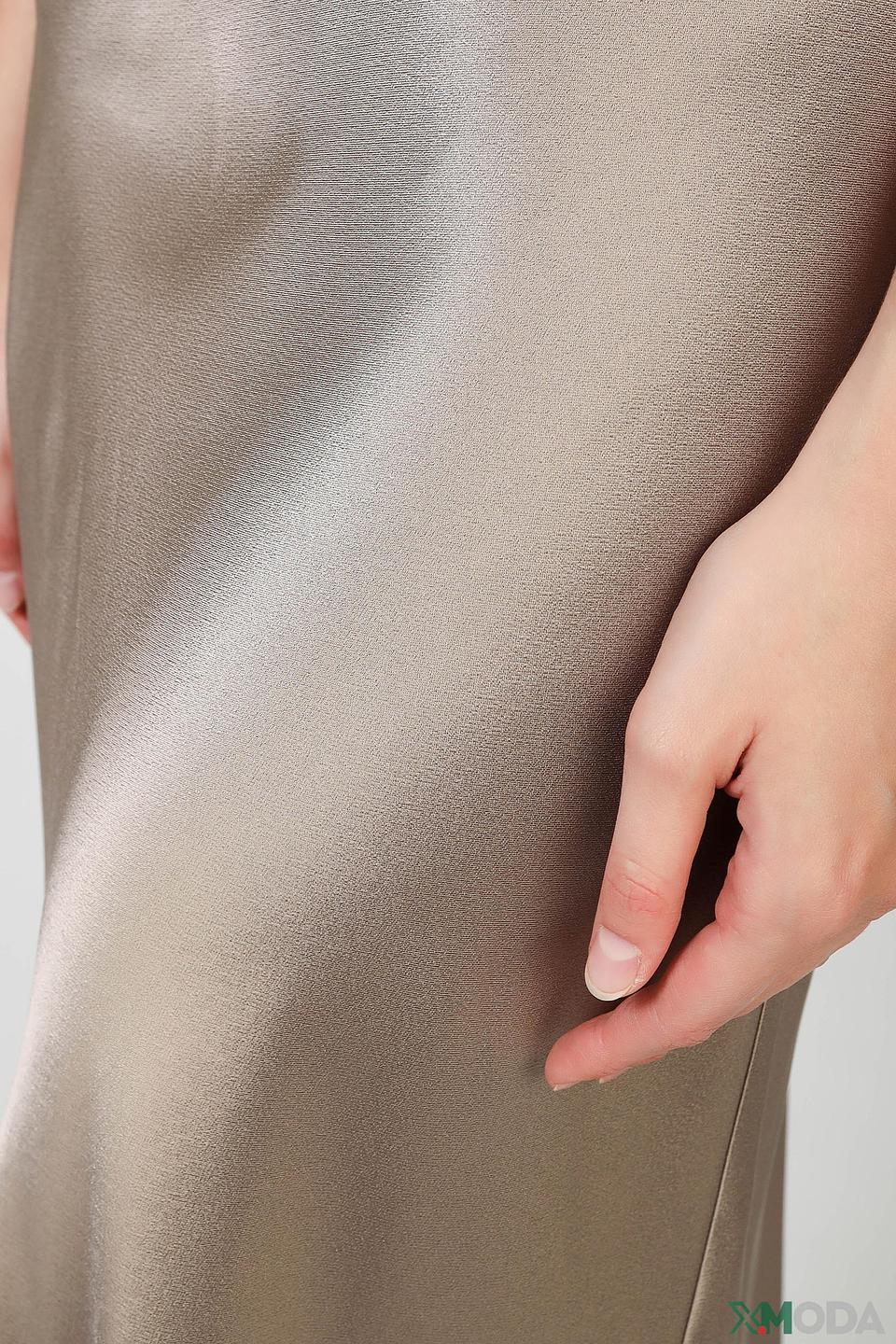 Юбка Oui атласная бежевая