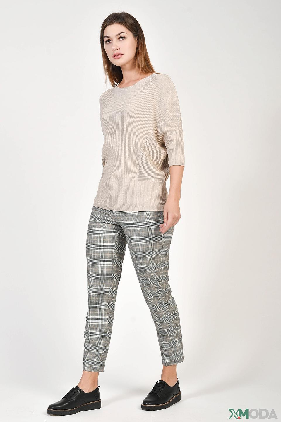 Пуловер Oui бежевый с рукавом 3/4