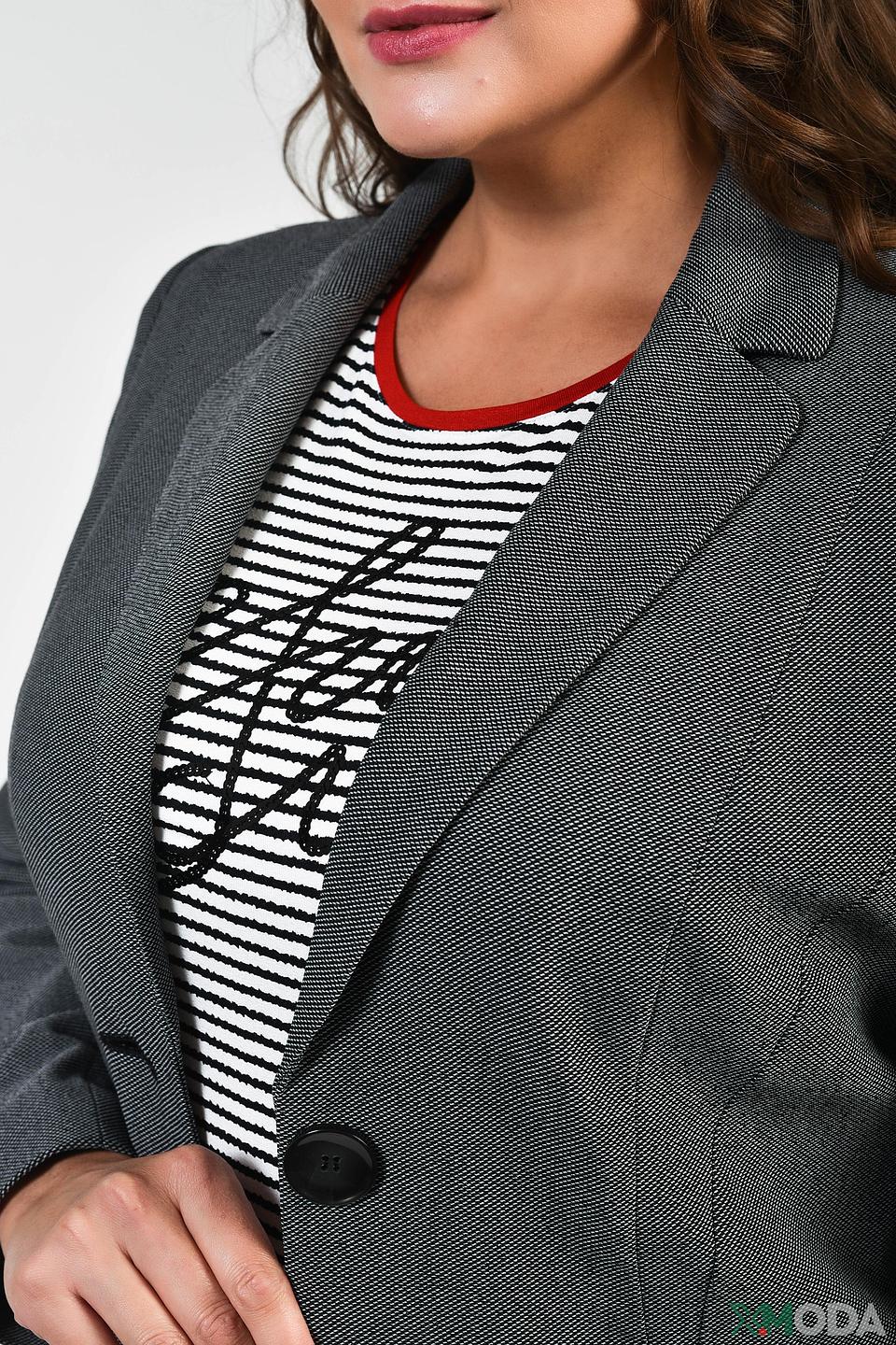 Жакет Frank Walder в клетку серый