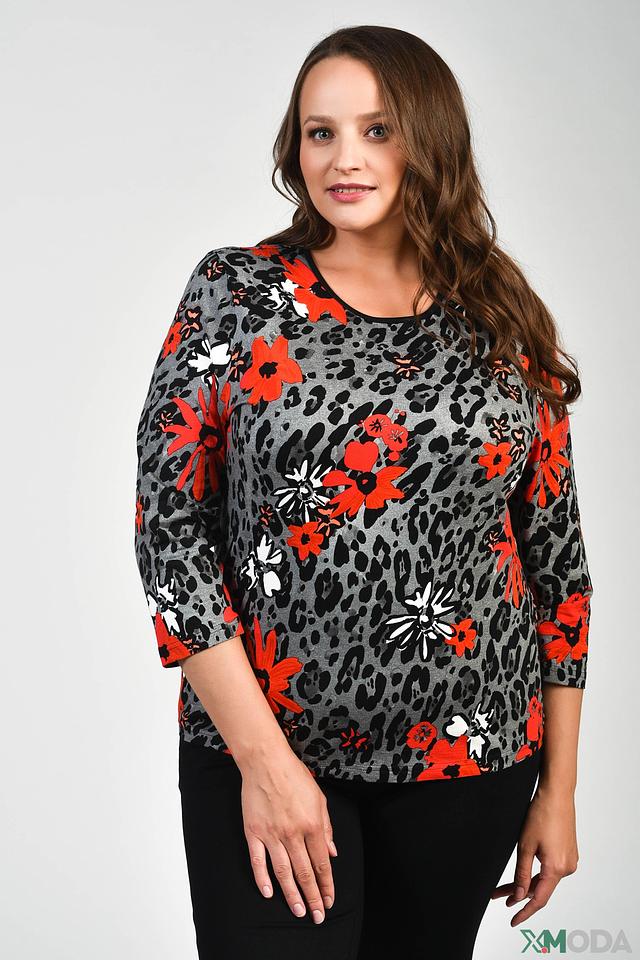 Футболка Lebek с цветочным принтом