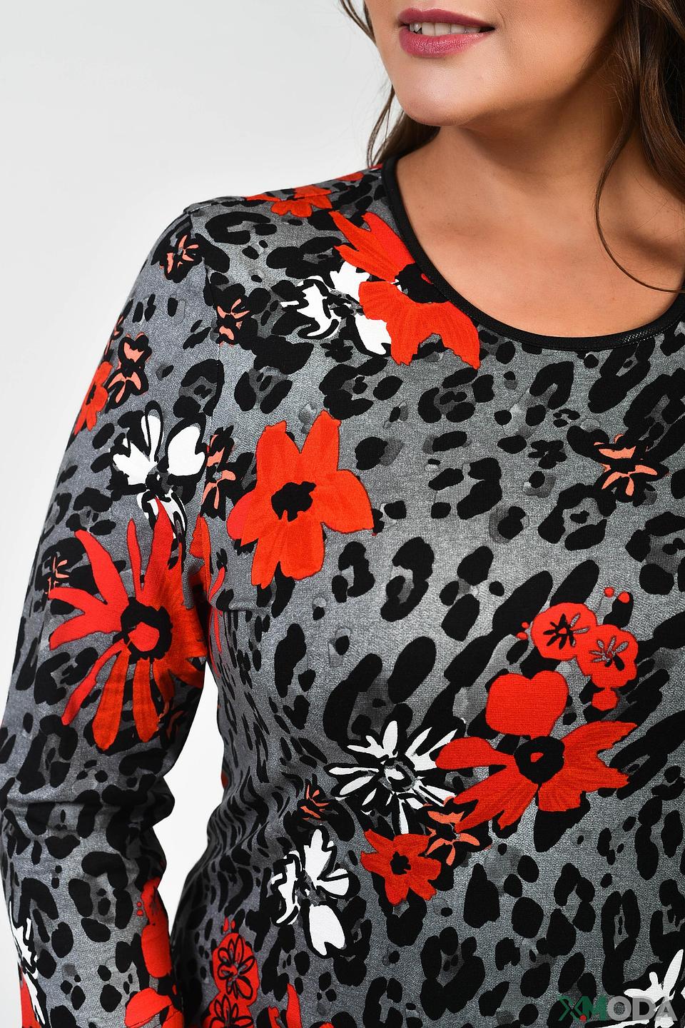 Футболка Lebek с цветочным принтом