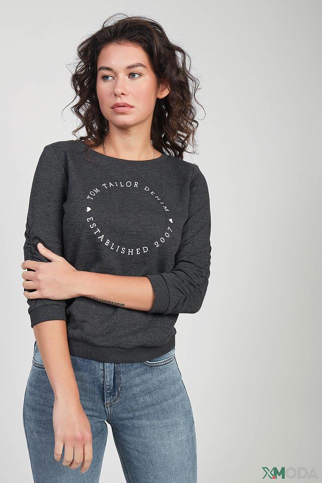 Пуловер Tom Tailor denim girl серый