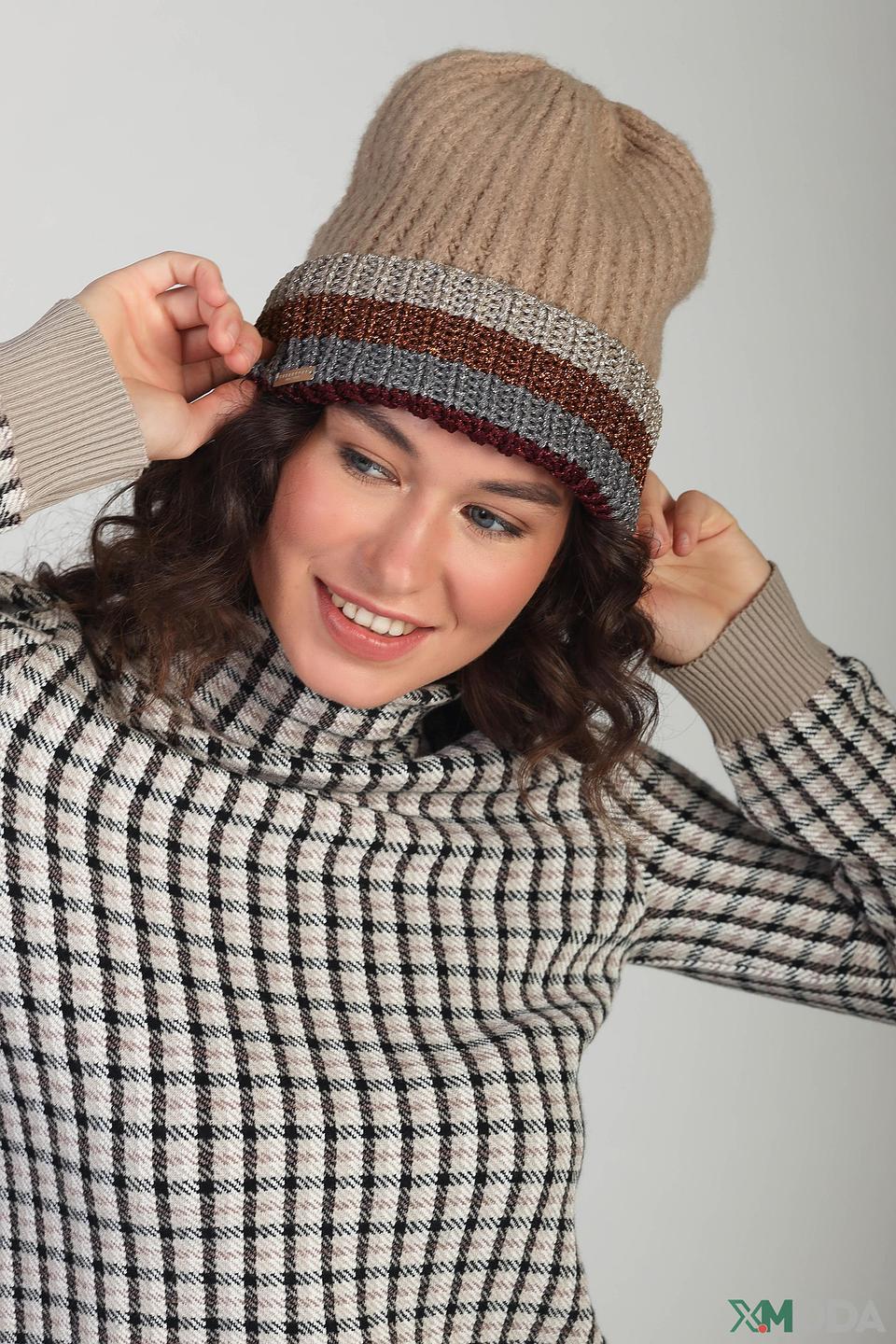 Шапка Seeberger с полосой