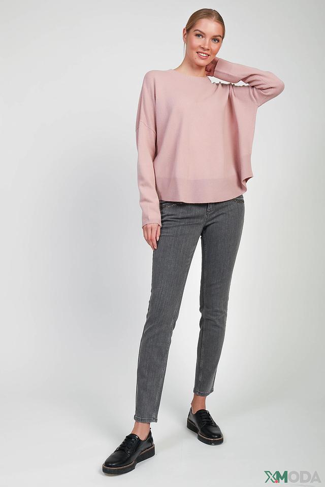 Джинсы Oui серые с декором