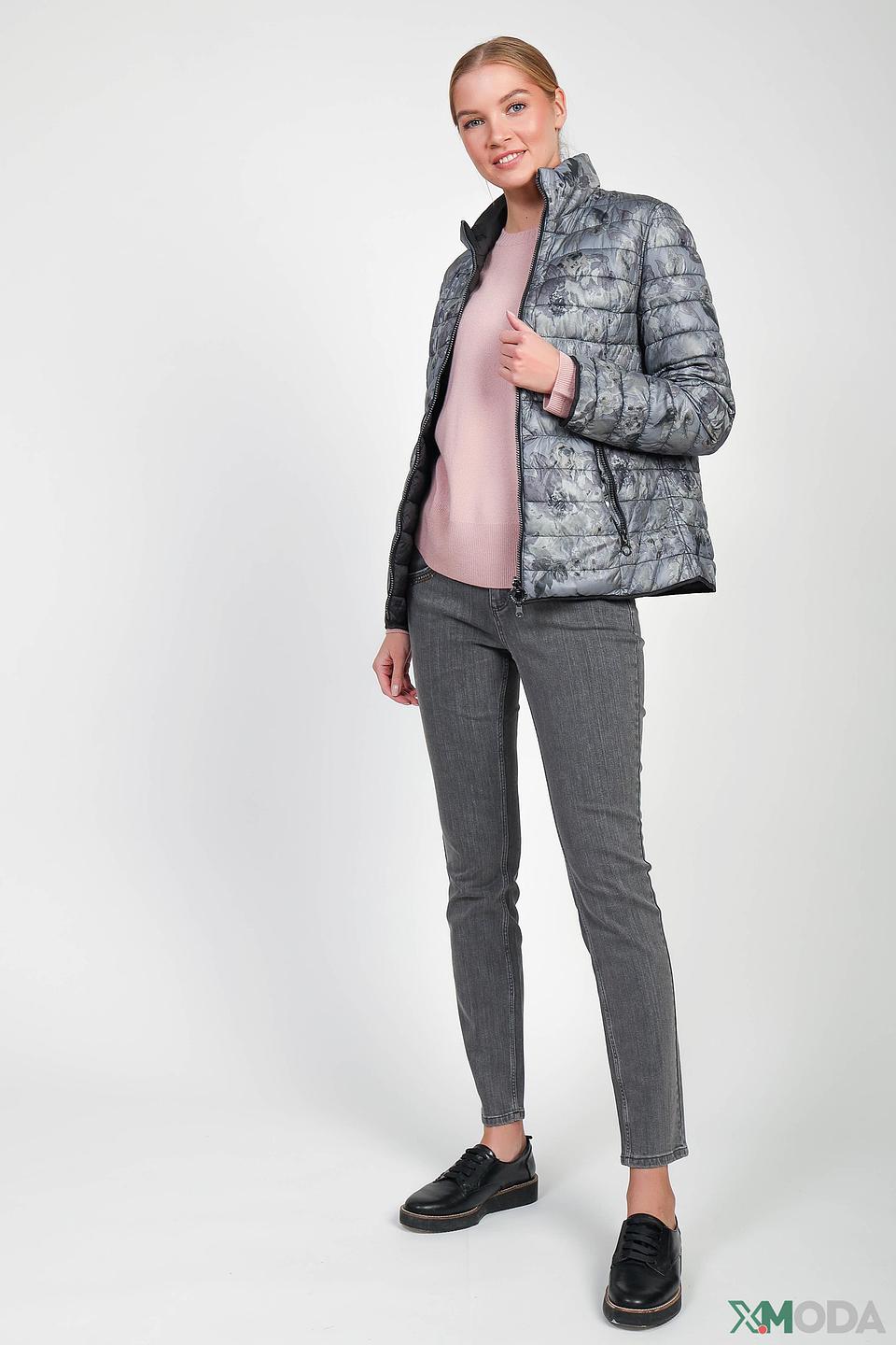 Джинсы Oui серые с декором