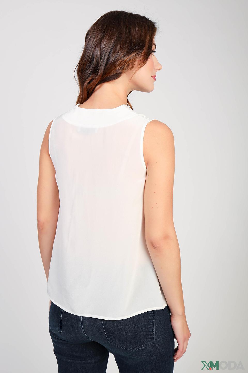 Топ Kaos женский шелковый белый
