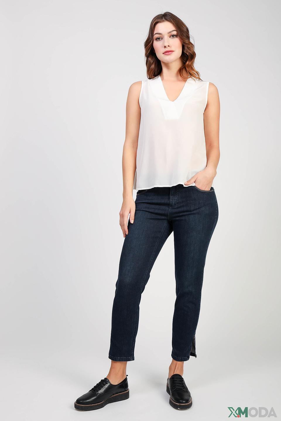 Топ Kaos женский шелковый белый