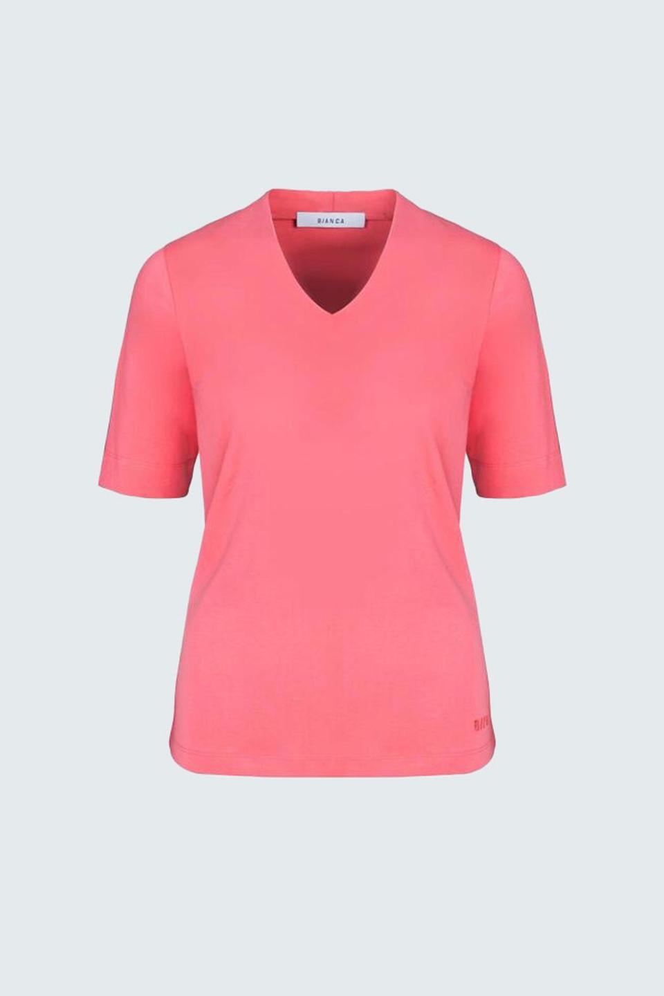 Футболка Bianca V-neck розовая