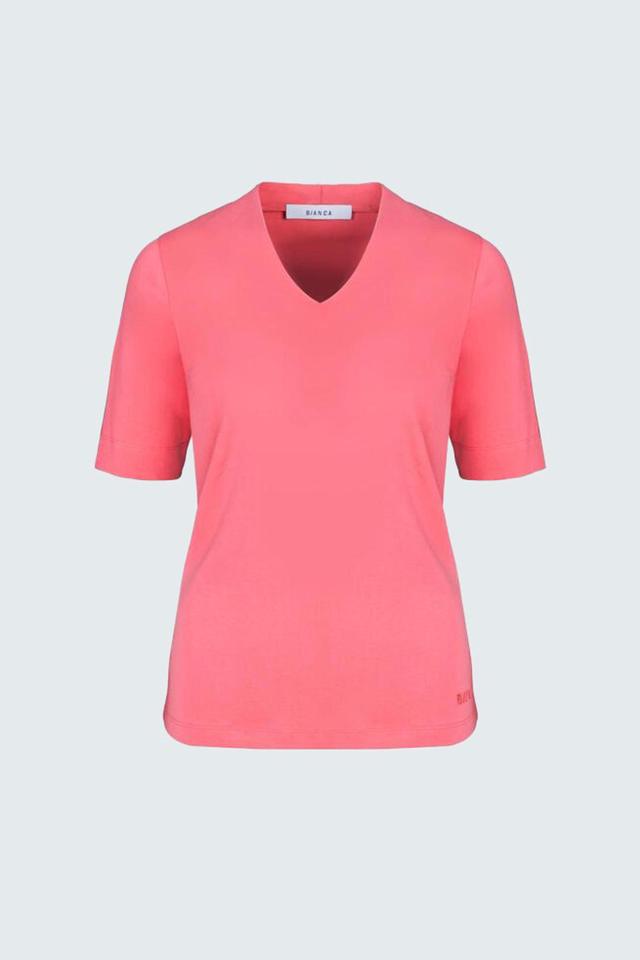 Футболка Bianca V-neck розовая