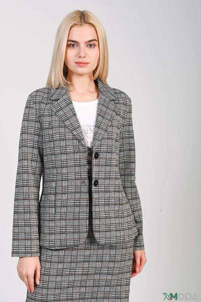 Жакет Betty Barclay в клетку серый