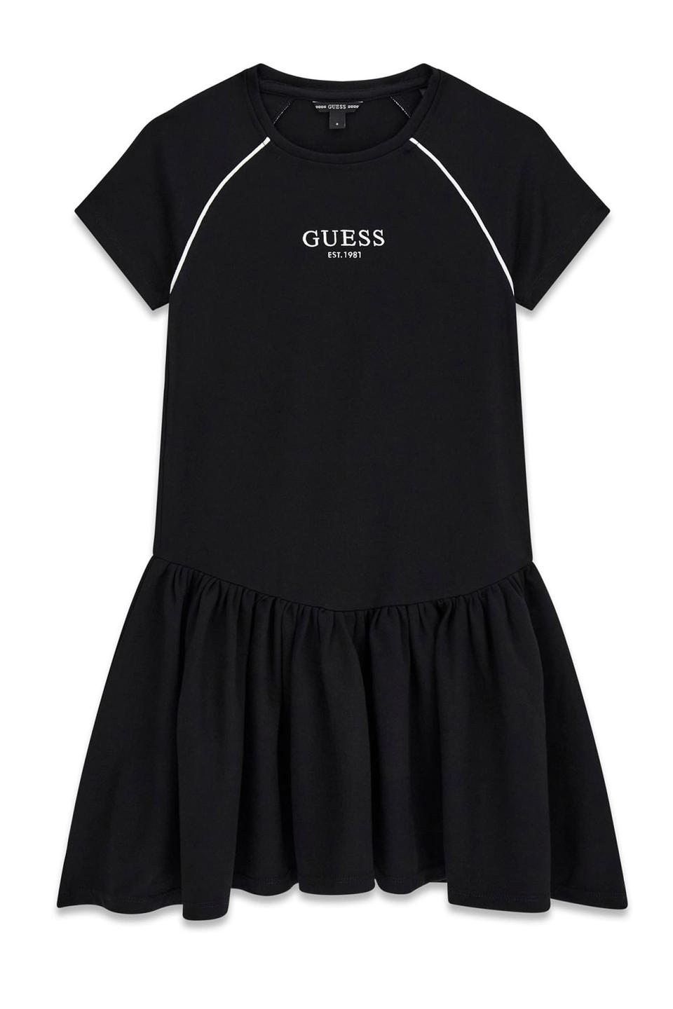Чёрное платье Guess с контрастной отделкой
