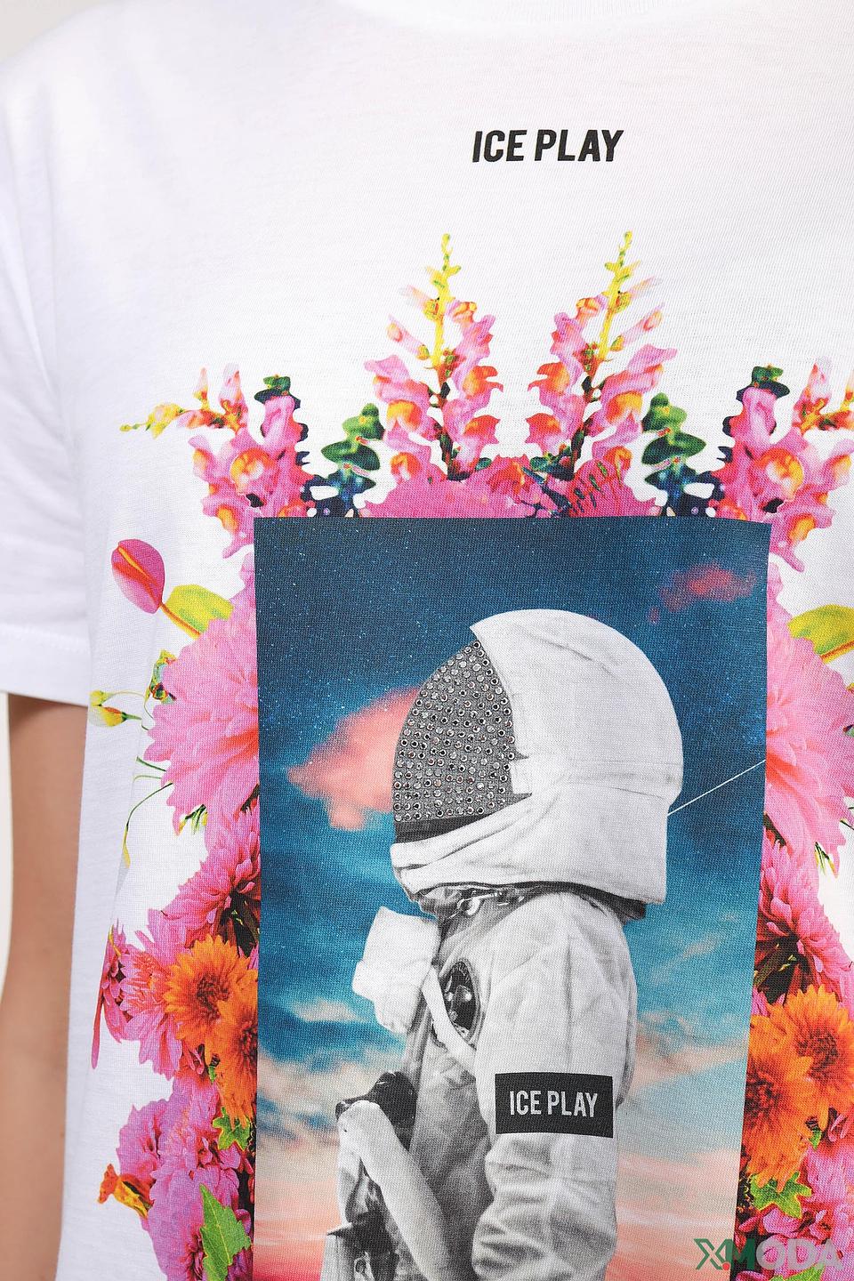 Футболка Ice Play с принтом космонавта