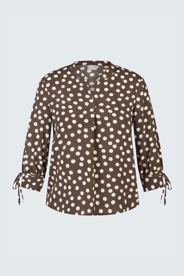 Коричневая блуза в горох Rabe collection