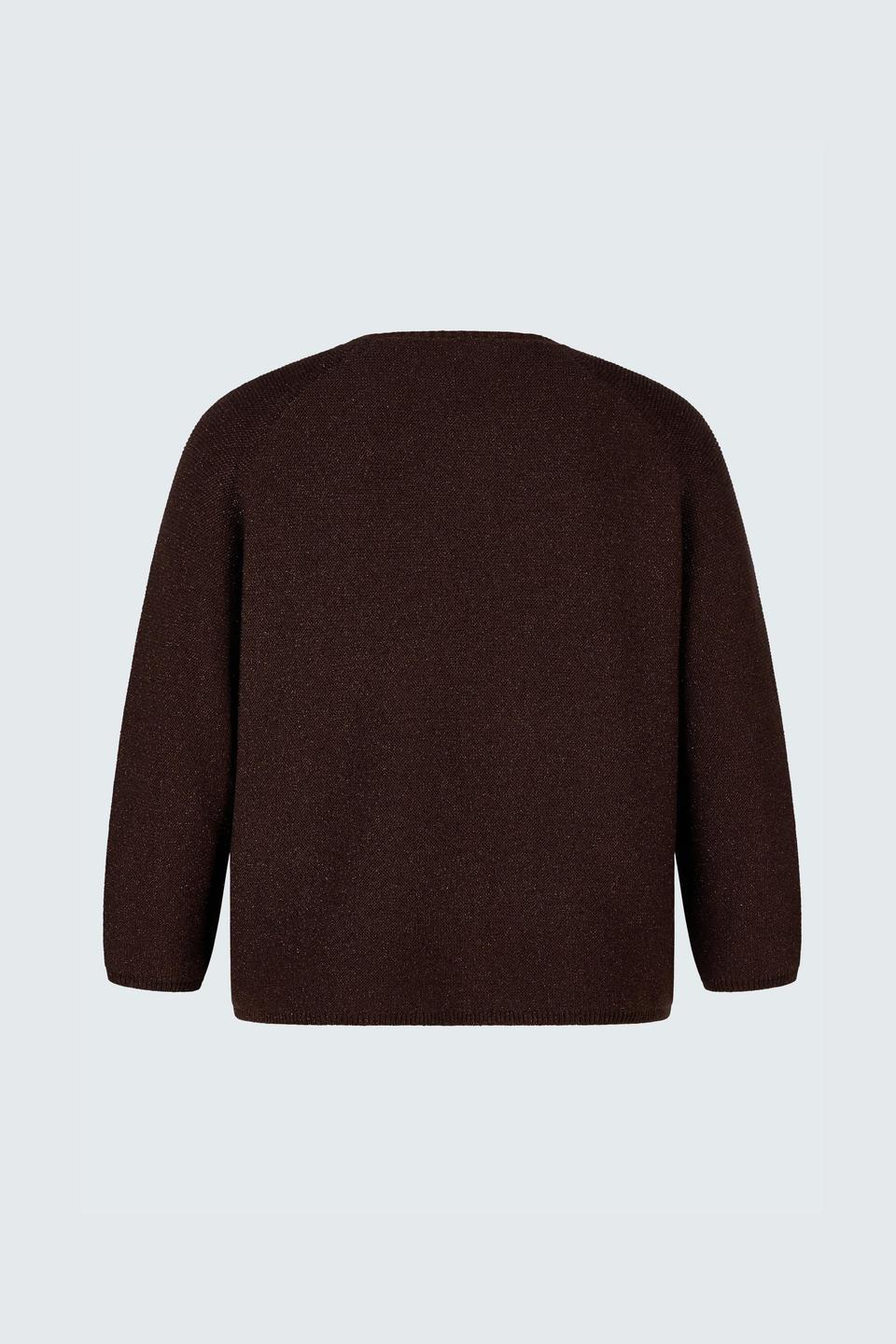 Шоколадный трикотажный жакет Rabe collection