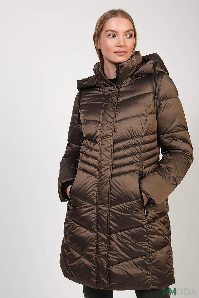 Пальто Gerry Weber стеганое коричневое