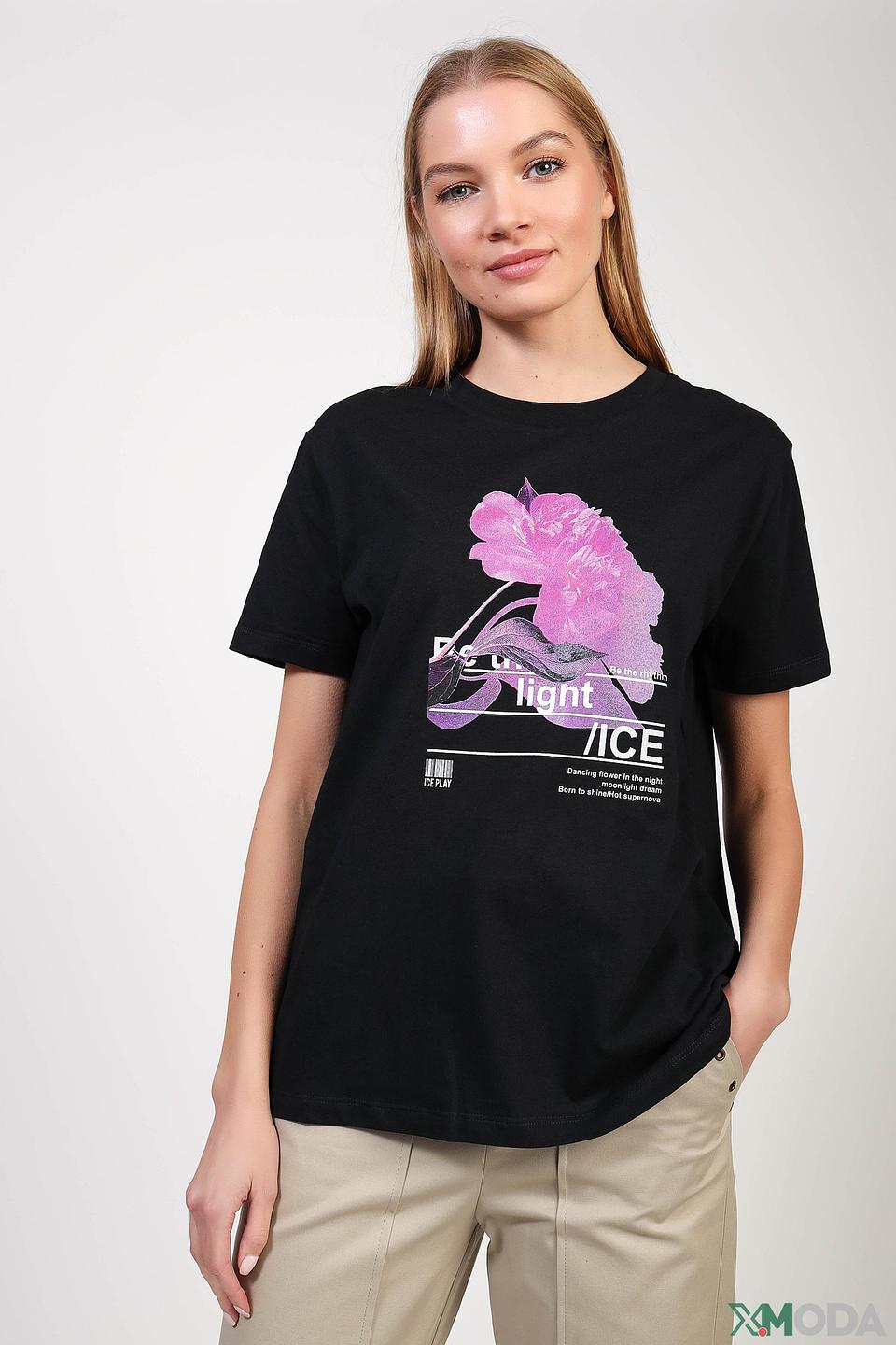 Футболка Ice Play с цветочным принтом