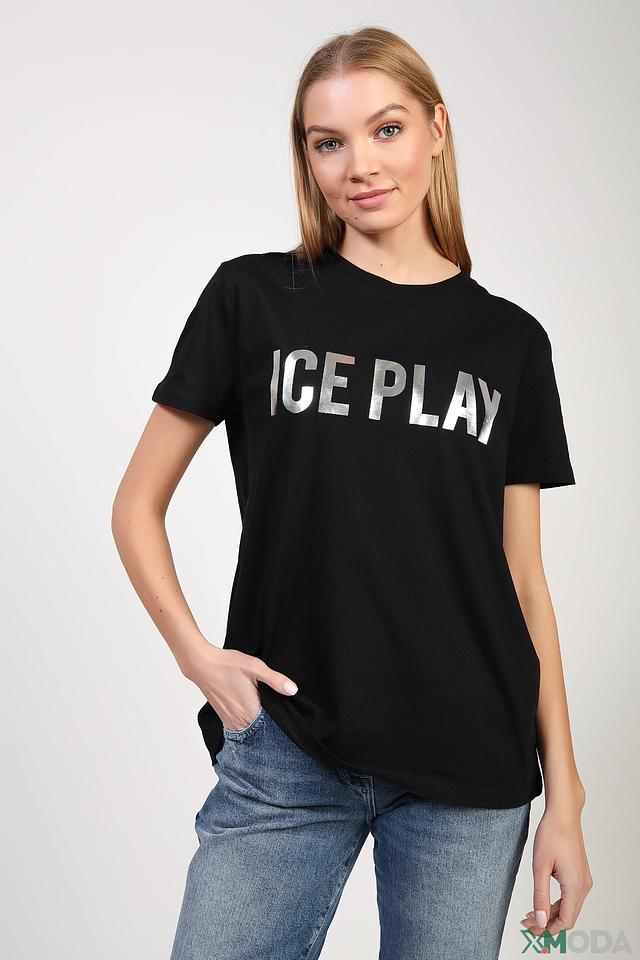 Футболка Ice Play с логотипом чёрная