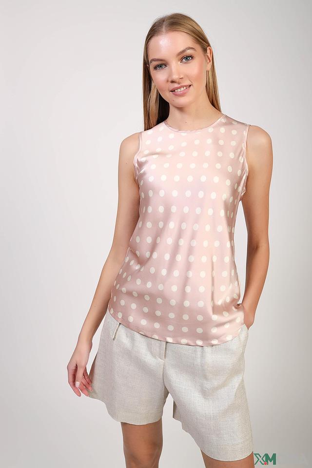 Блуза Kaos в горошек розовый