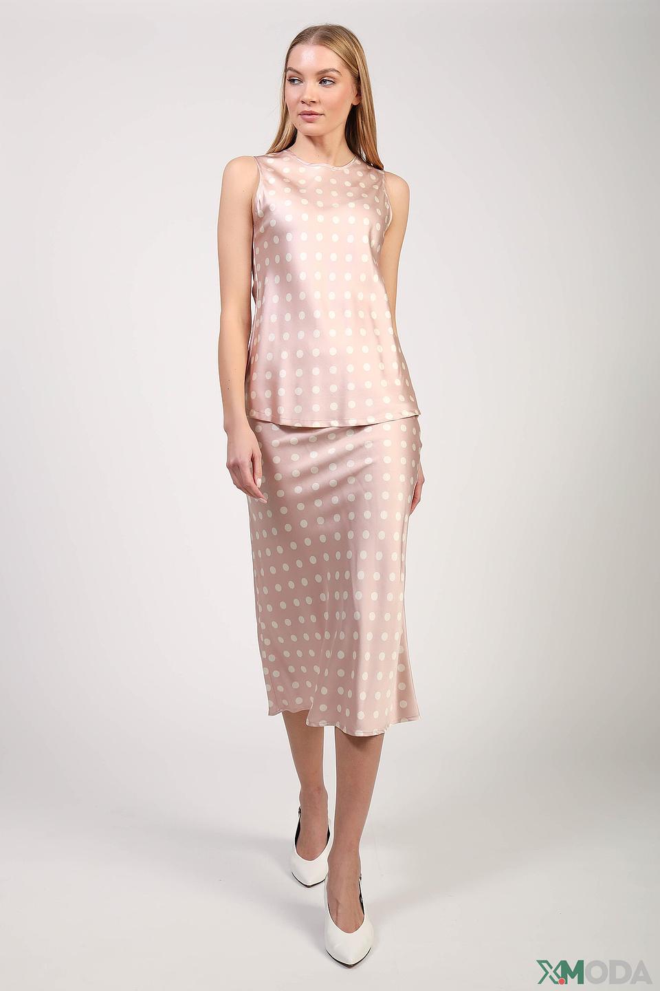 Блуза Kaos в горошек розовый