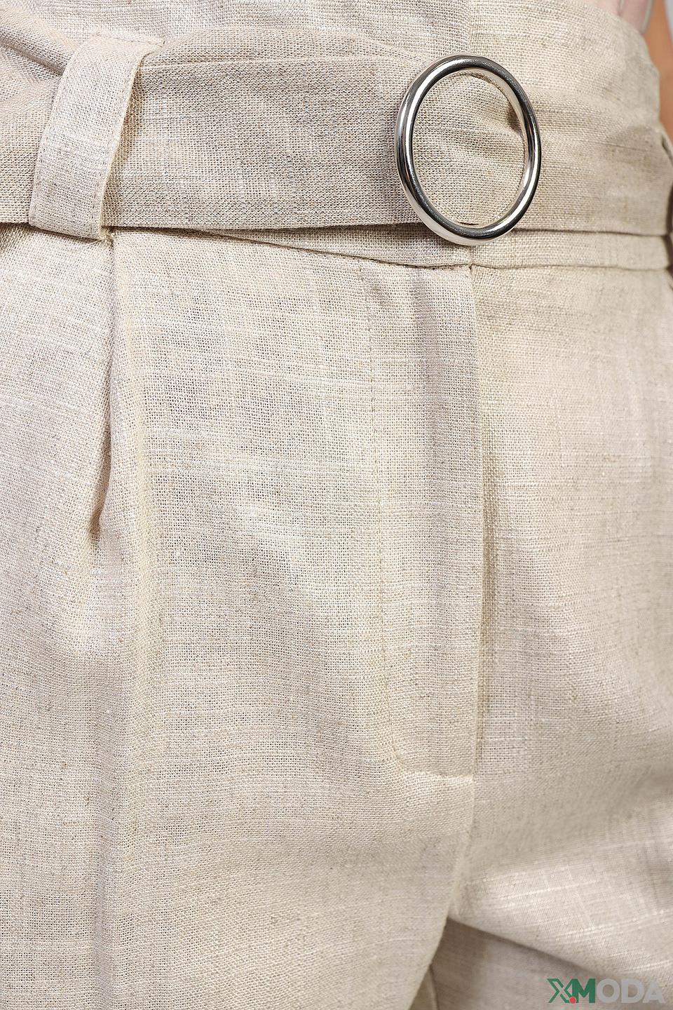 Брюки Icona бежевые с поясом