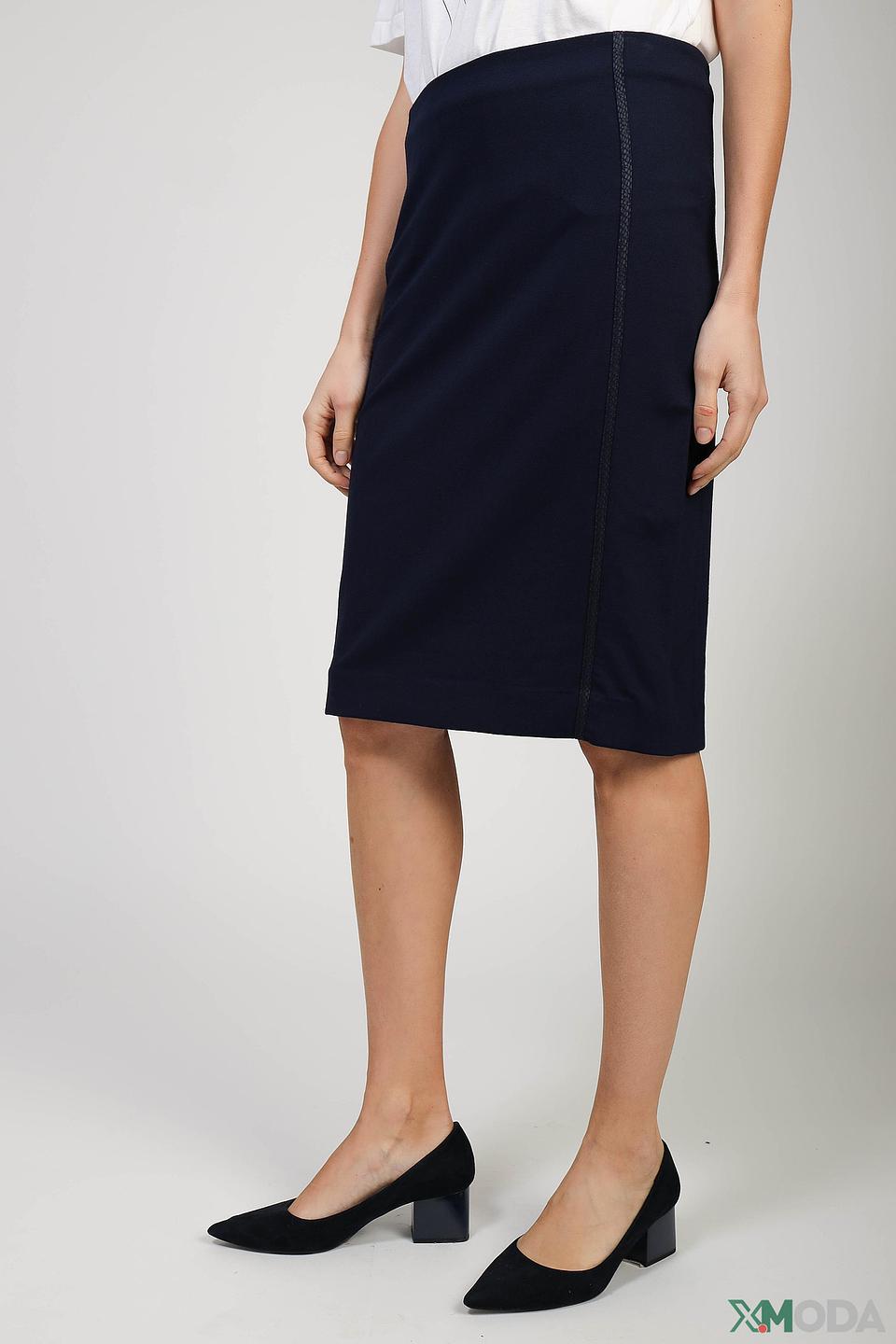 Юбка-карандаш Olsen темно-синяя