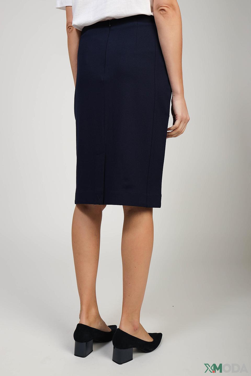 Юбка-карандаш Olsen темно-синяя