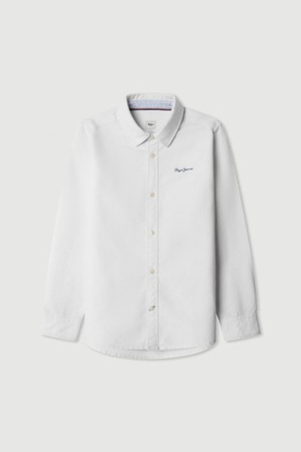 Белая рубашка с длинным рукавом Pepe Jeans London