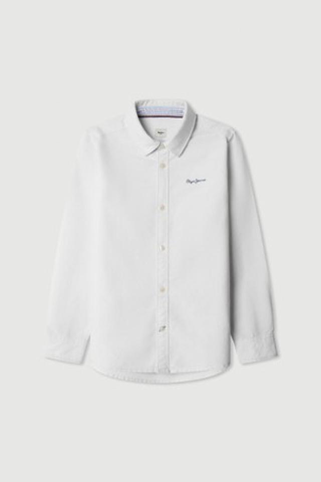 Белая рубашка с длинным рукавом Pepe Jeans London