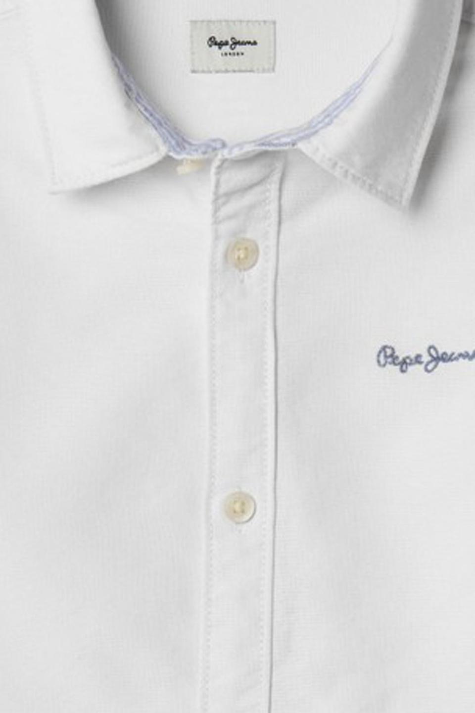 Белая рубашка с длинным рукавом Pepe Jeans London
