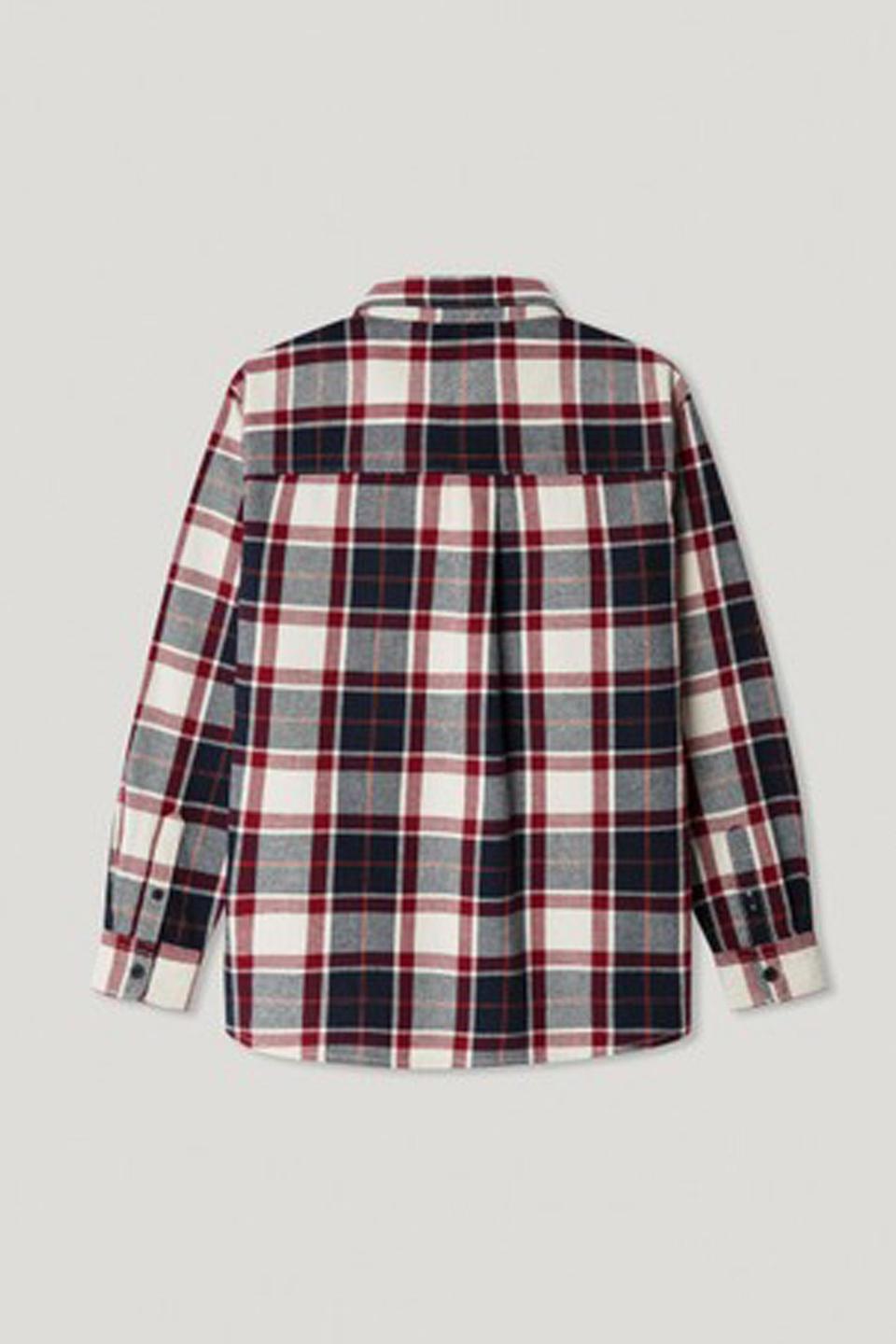 Рубашка в клетку Pepe Jeans London красная