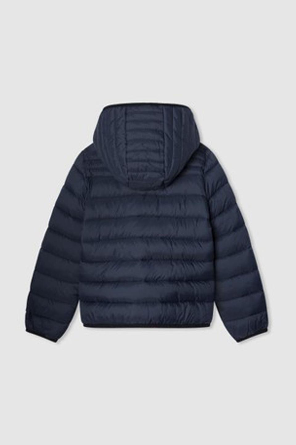 Тёмно-синяя стёганая куртка с капюшоном Pepe Jeans London