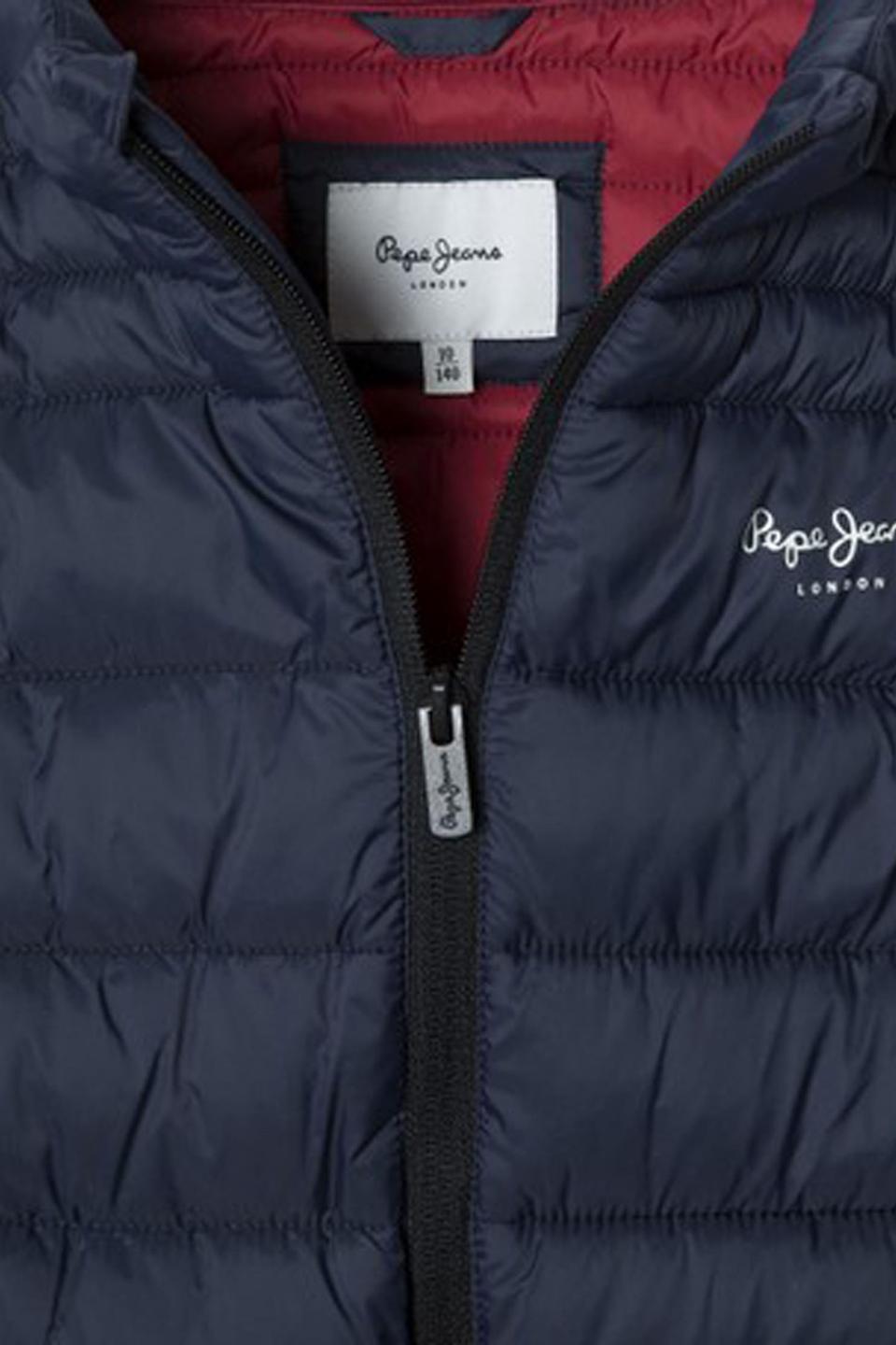 Тёмно-синий стеганый жилет Pepe Jeans London