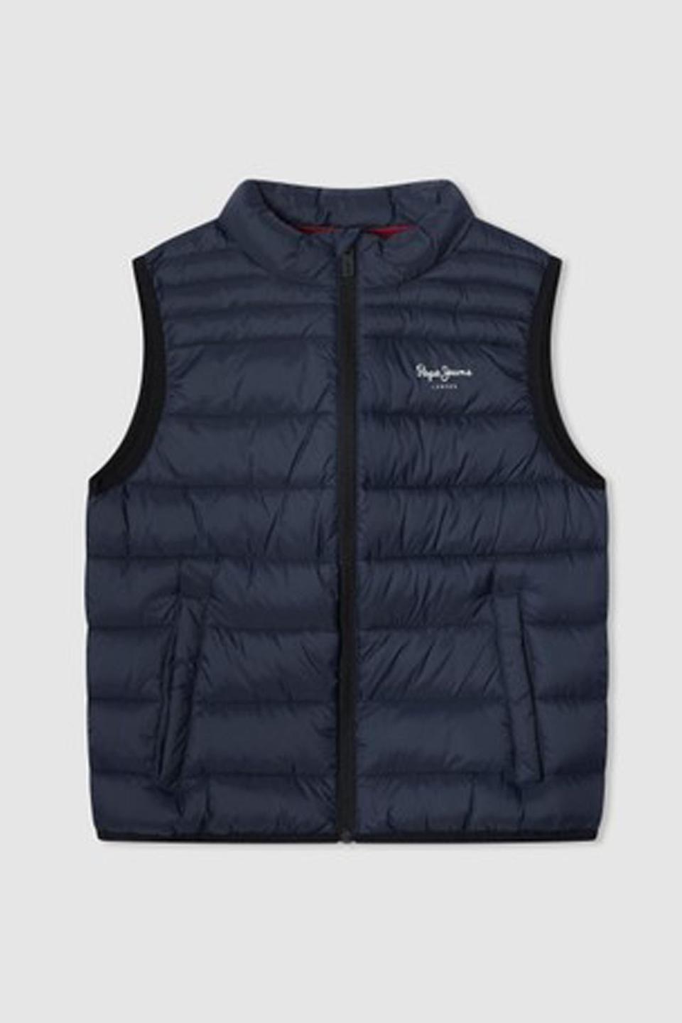 Тёмно-синий стёганый жилет Pepe Jeans London