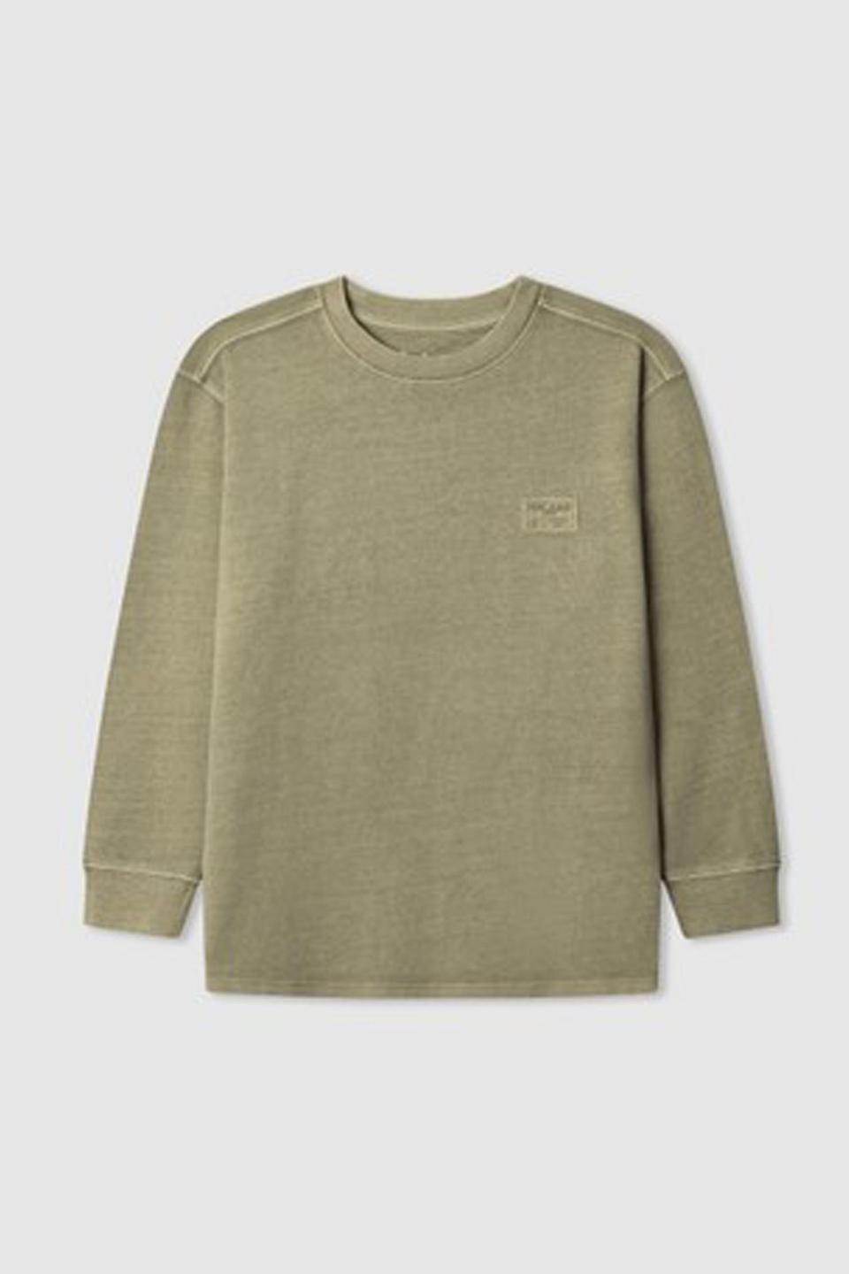 Лонгслив Pepe Jeans London оливкового цвета