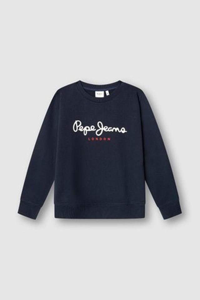 Тёмно-синий джемпер с принтом Pepe Jeans London