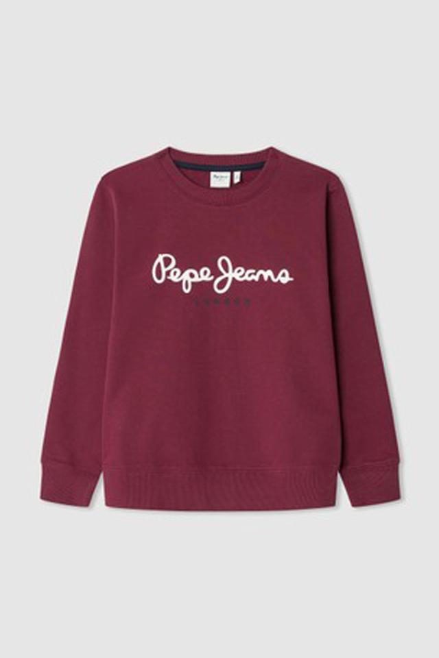 Бордовый джемпер Pepe Jeans London с логотипом
