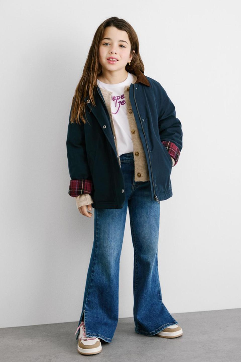 Голубые джинсы клеш Pepe Jeans London