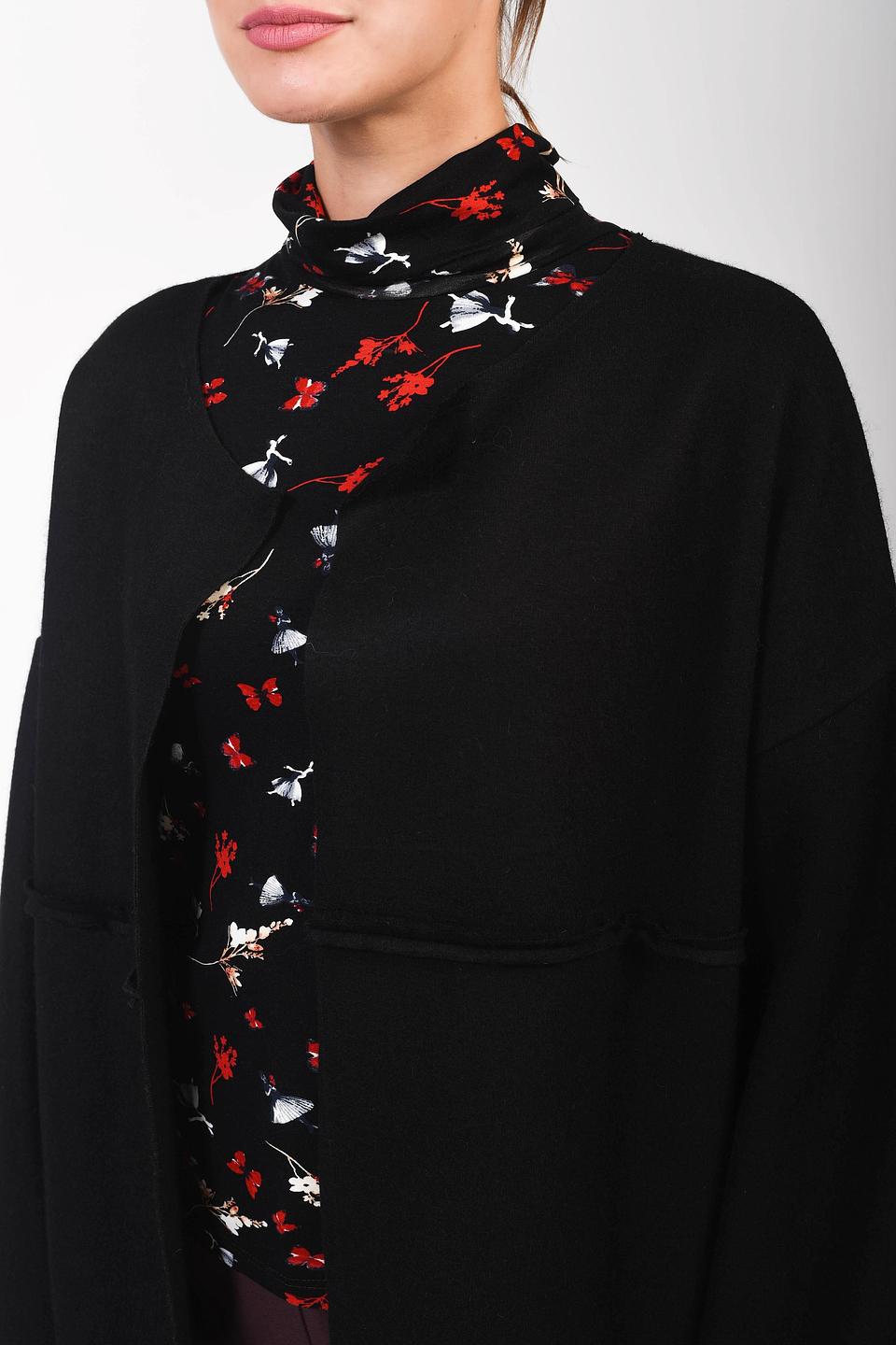 Кардиган Pezzo чёрный оверсайз