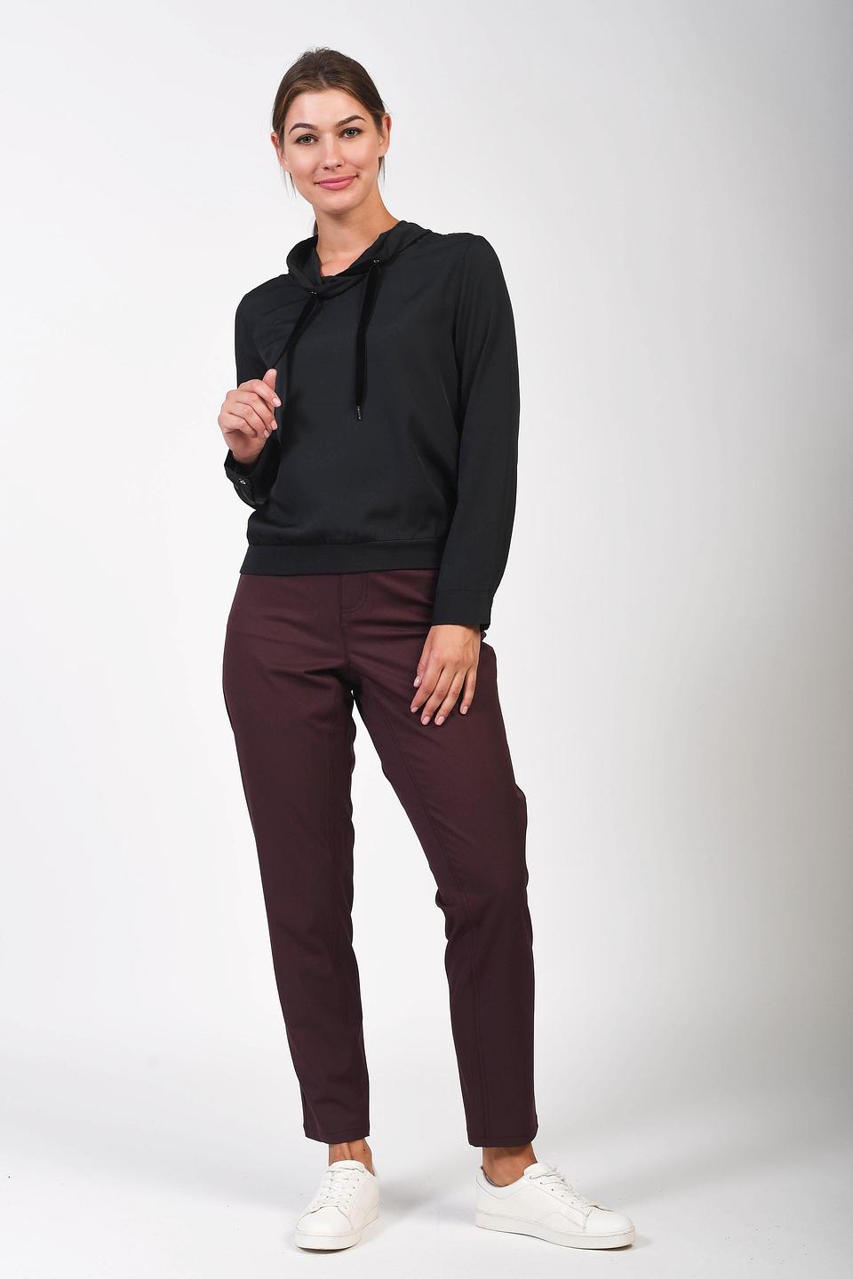 Блуза Pezzo с капюшоном чёрная