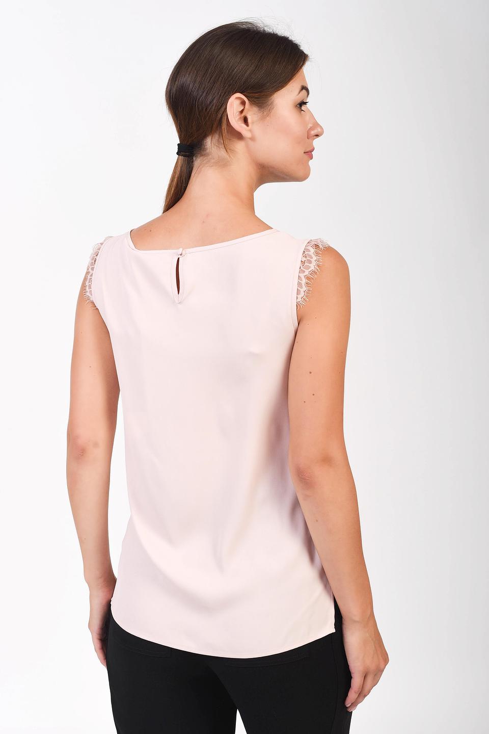 Топ Pezzo с кружевом бежевый