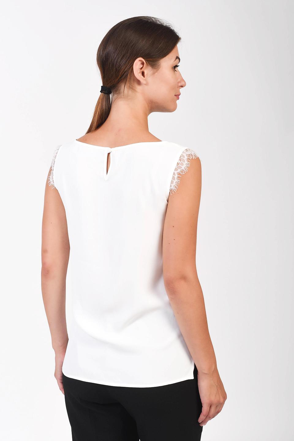Блуза Pezzo с кружевом белая